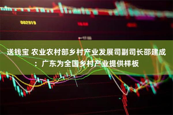 送钱宝 农业农村部乡村产业发展司副司长邵建成：广东为全国乡村产业提供样板